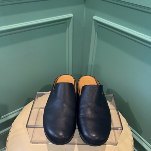 FitFlop Chrissie ll Slipper - Navy leather size 10 - Picture 2 of 4